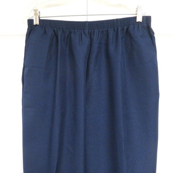 New! Alfred Dunner Classics 16 SHORT Navy Blue Solid - Picture 3 of 6